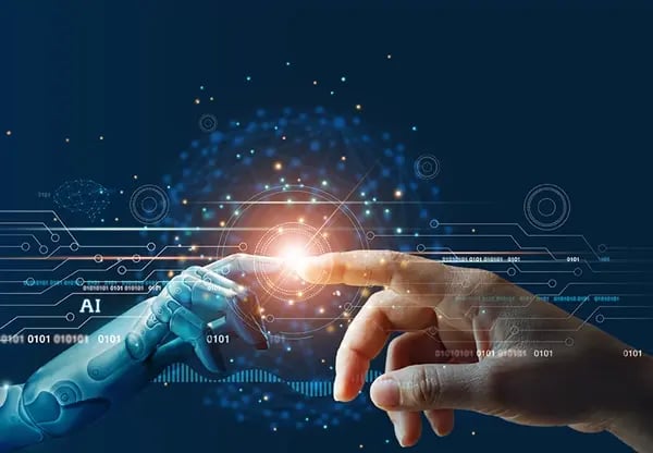 Robot & Human Hand touching