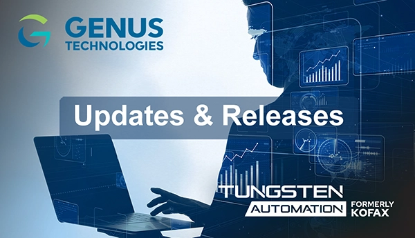Tungsten Automation (Formerly Kofax) Software Release, New Features And Improvements for 03/24/2024 - 03/30/2024